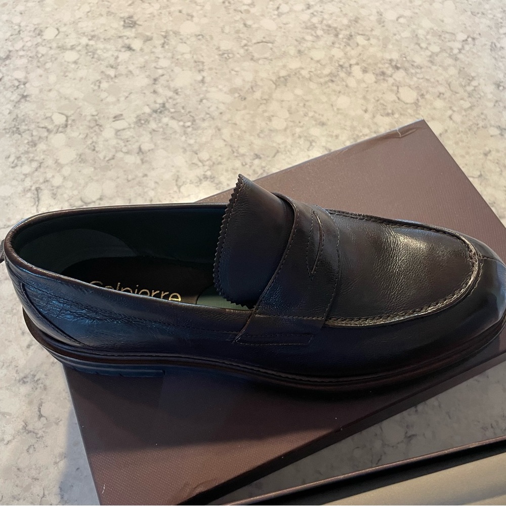 Men's dark Brown Loafers NWT $750 by Calipierre Napoli sz 11 US 44 EU SALE!